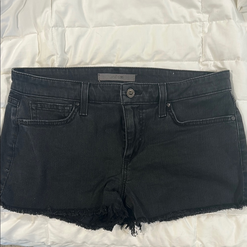 Joe’s Black Denim Cutoff Shorts